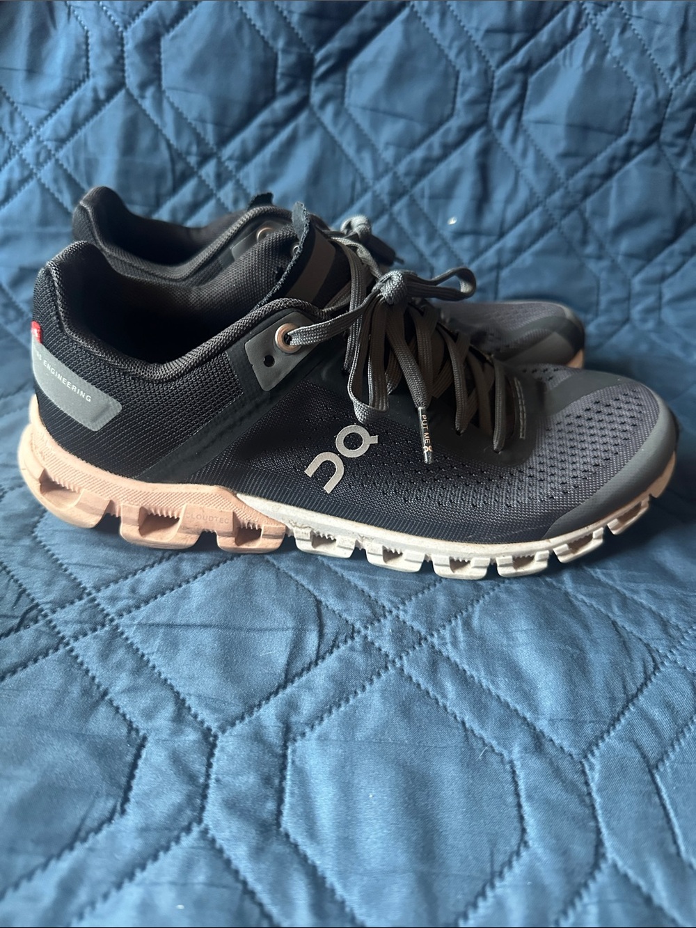 On Running Women’s Cloudace Black and Pink Athletic Sneakers